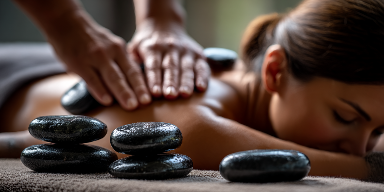 Körper-Massage - Hot Stone Behandlung