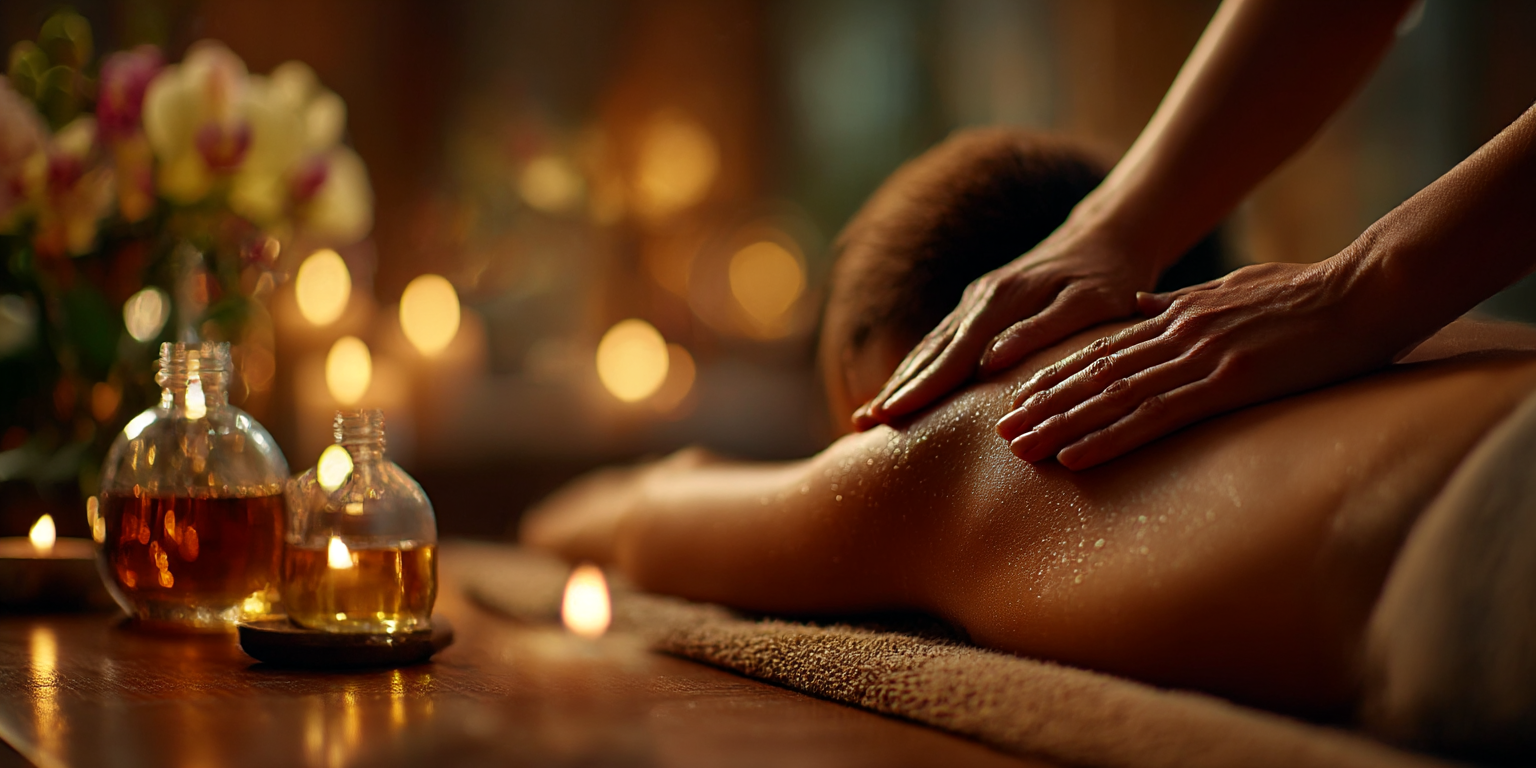 Körper-Massage - Luxuriöse Spa-Atmosphäre