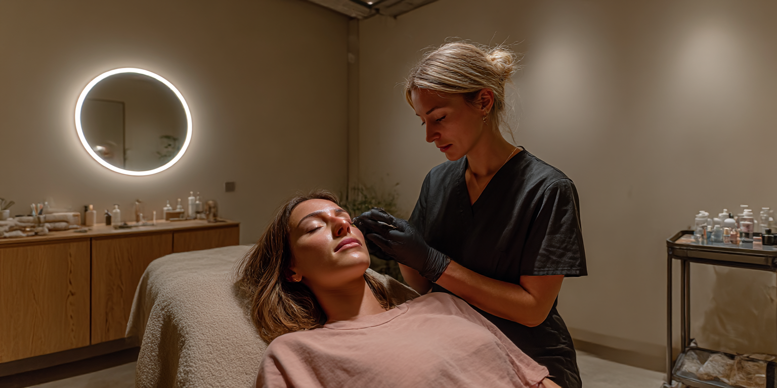 Gesichts-Massage - Modernes Beauty-Salon Ambiente