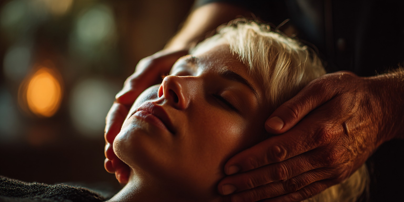 Gesichts-Massage - Professioneller Masseur