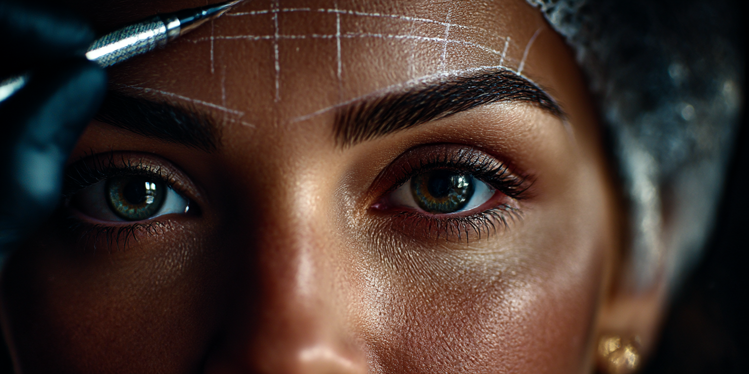 NanoBrows PMU - Prozess der Augenbrauen-Mikropigmentierung